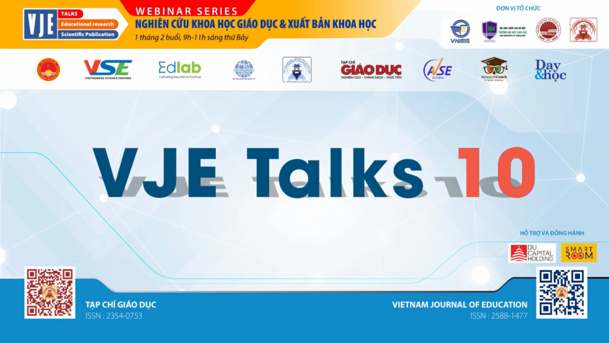 VJE Talks 10: PHÂN TÍCH DỮ LIỆU BẰNG PHẦN MỀM R TRONG NGHIÊN CỨU KHOA HỌC GIÁO DỤC